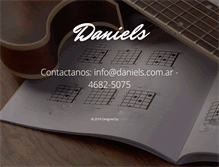 Tablet Screenshot of daniels.com.ar